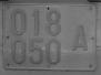 Gray Licence Plate