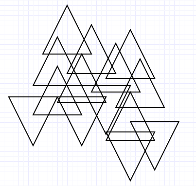 Image Two - multiple overlapped triangles