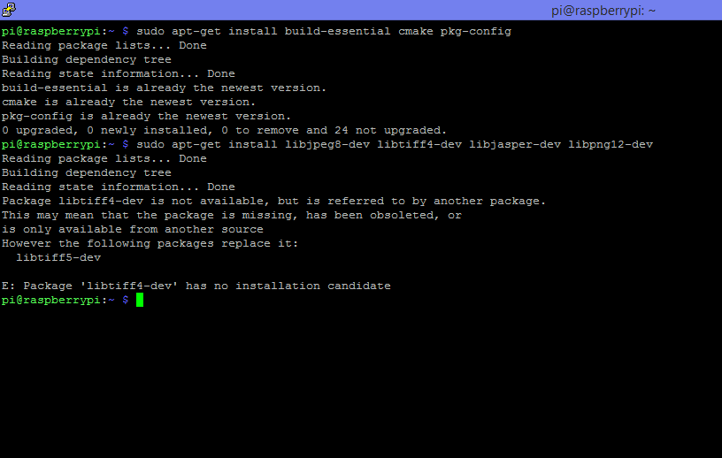 Not Able To Install Opencv On Raspberry Pi 2 Model B Jessie Opencv