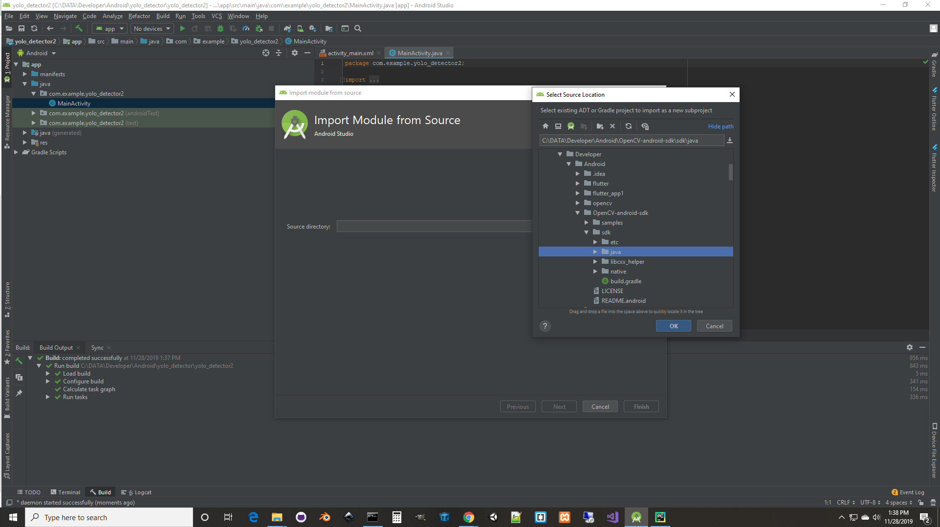 Importing OpenCV  android SDK module into Android Studio - OpenCV Q&A  Forum