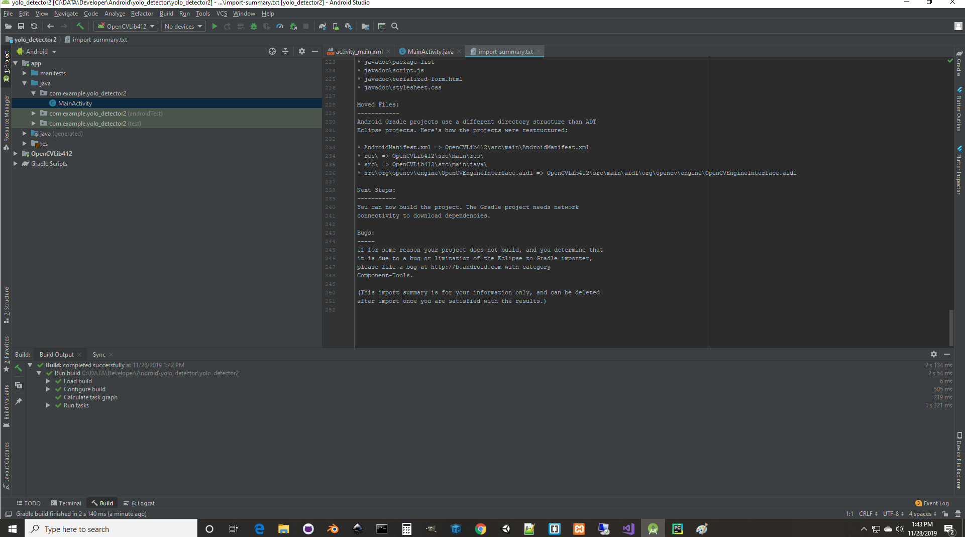 Android studio тестирование. Android Studio 4.2.2. Android Studio outline. The SDK is not specified for Module. OPENCV java Samples.