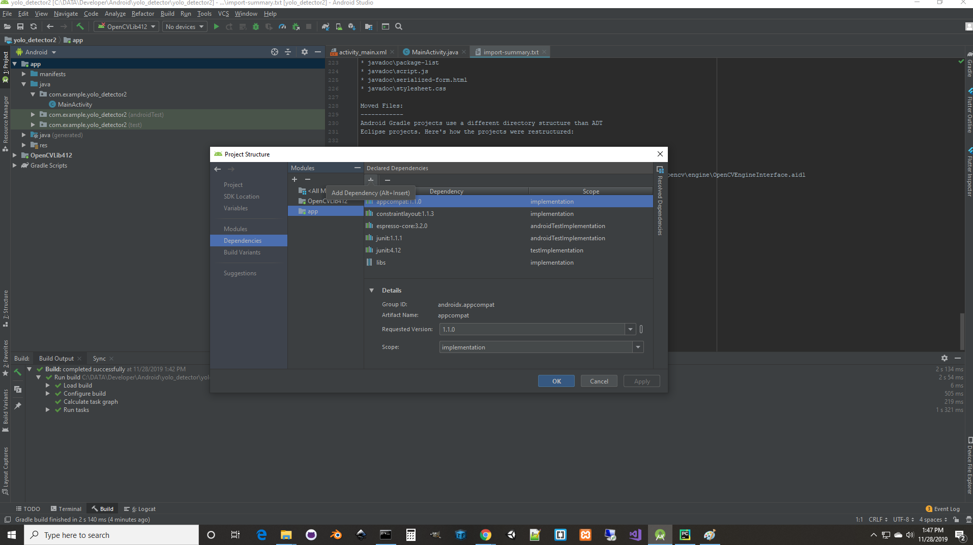 Importing OpenCV  android SDK module into Android Studio - OpenCV Q&A  Forum